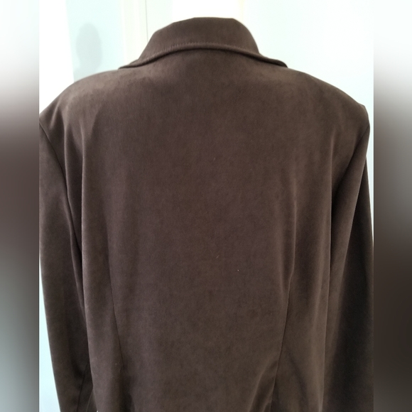 Microsuede Block Pattern Jacket - Picture 5 of 8